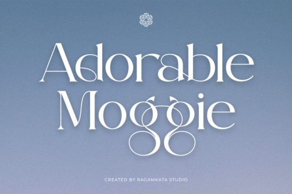 Adorable Moggie: A Serif Display Font for Small Business Branding