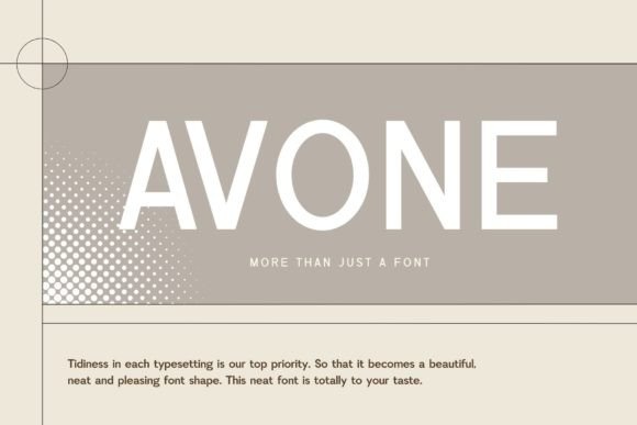 Avone Typeface: A Bold Serif Font for Modern Branding