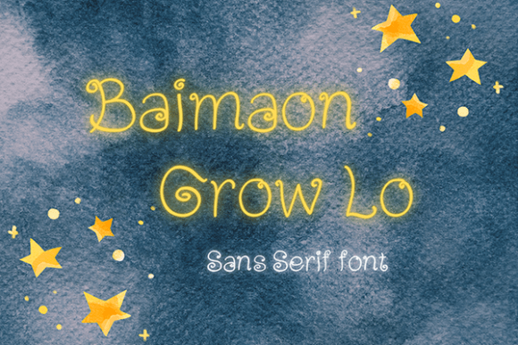 Baimaon Grow Lo: The Handwritten Font That Makes Campaigns Click