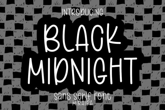 Black Midnight Font Adds Whimsy to Web Design Layouts