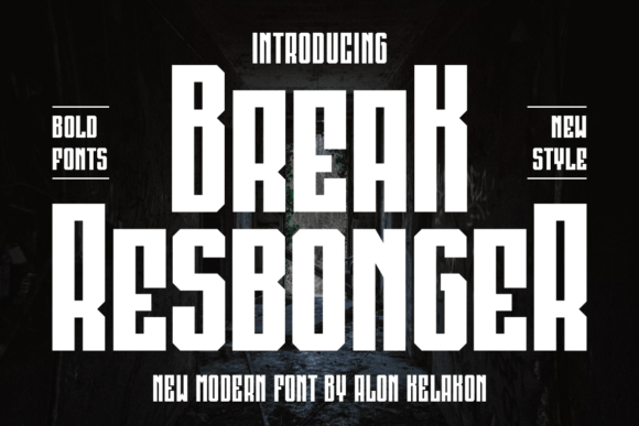 Break Resbonger: A Serif Typeface for Campaign Design That Connects
