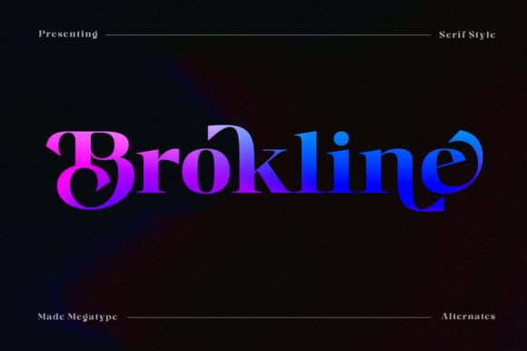 Brokline: A Serif Display Font for Modern Web Design