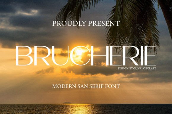 Brucherie: A Refined Sans Serif Font for Editorial Design