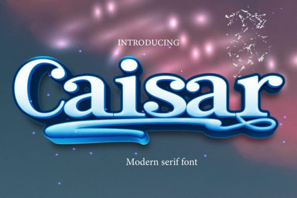 Caisar: A Modern Serif Font for Handmade Products and Printables
