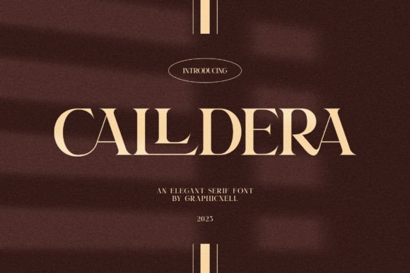 Calldera: A Serif Font Built for Editorial Design and Publishing