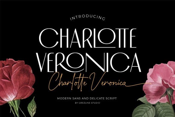Charlotte Veronica: A Display Font for Handmade Product Designs