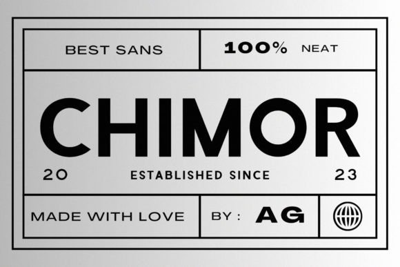 Chimor: A Bold Serif Typeface for Digital Design Projects