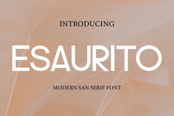 Esaurito: A Clean Sans Serif Font for Campaign Design
