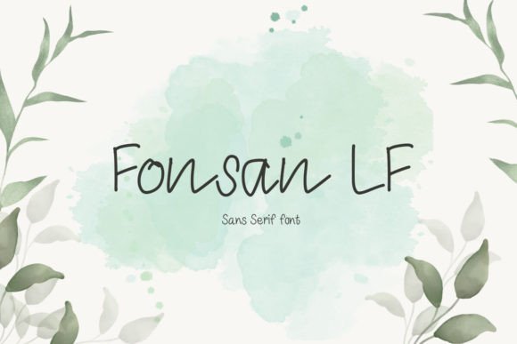 Fonsan Lf: A Handwritten Sans Serif Font for Makers