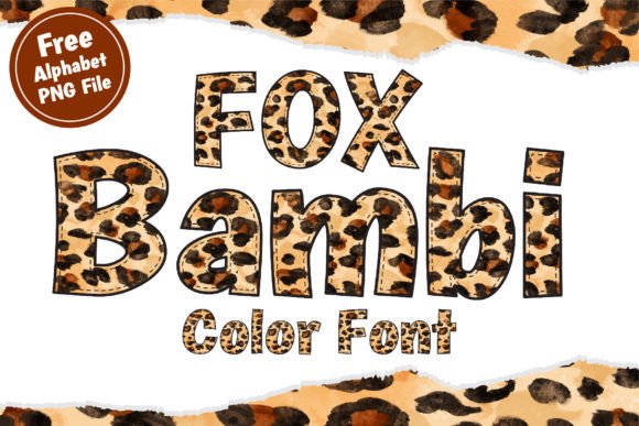 Fox Bambi: A Decorative Color Font for Handmade Sellers