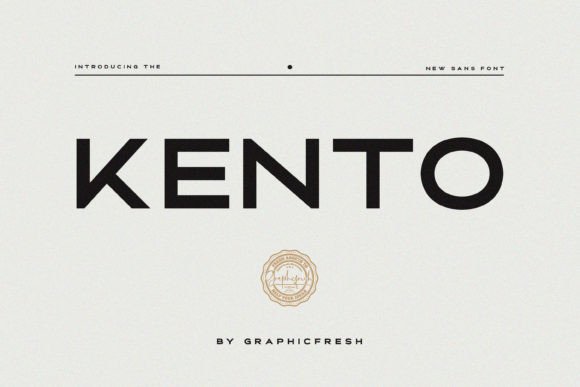 Kento Font: A Simple Sans Serif That Makes Your Brand Stand Out