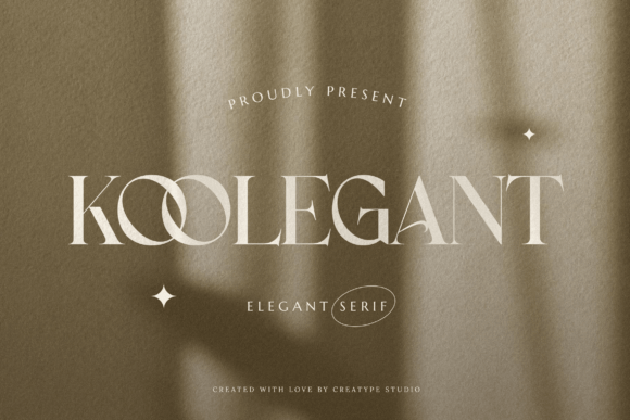 Koolegant: A Serif Font for Editorial Mood and Clean Layouts