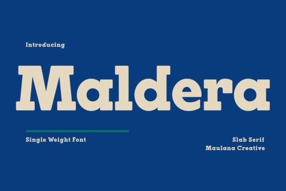 Maldera Slab Serif Font: Bold Design for Marketing Impact