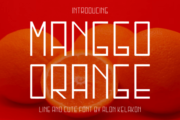 Manggo Orange: A Sweet Sans Serif Font for Campaigns