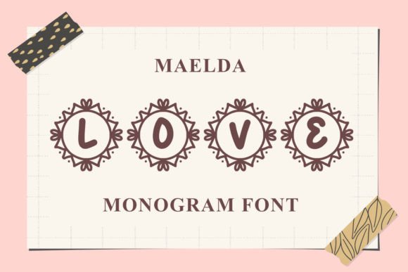 Monogram Maelda: A Decorative Font That Adds Feeling to Brands