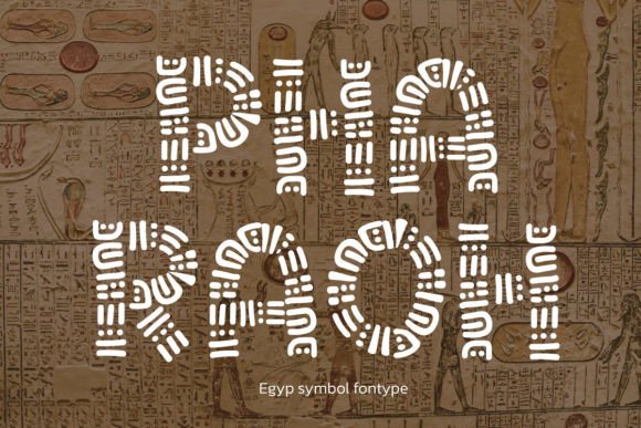 Pharaoh Font: Vintage African Sign Typeface for Editorial Design