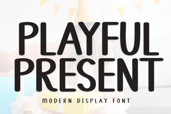 Playful Present Font: A Handwritten Display Typeface for Crafters