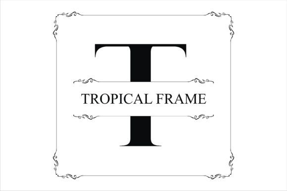 Tropical Frame: A Decorative Font That Elevates Handmade Crafts and Printables